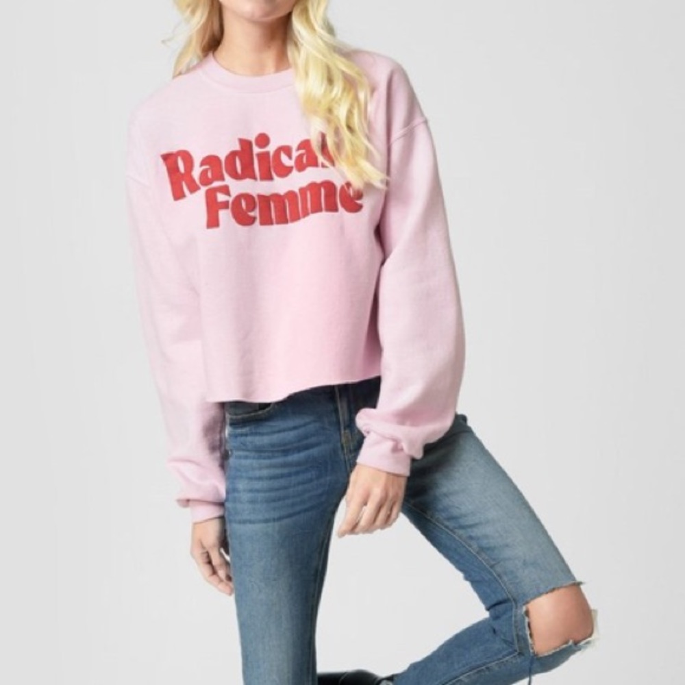 1 LEFT! NEW Graphic Radical Femme JunkFood crop - Picture 1 of 8